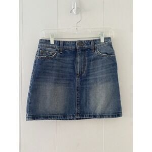 Joe's Jeans Collector's Edition Medium Wash Denim Mini Skirt W24 100% Cotton